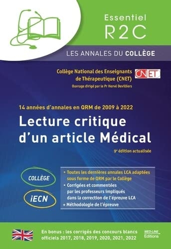 Lecture critique d'un article médical: Les annales en QRM de 2009 à 2022