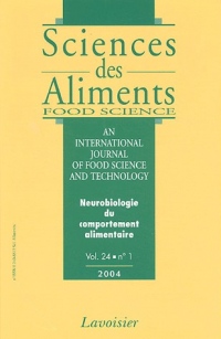 Sciences des aliments, numéro 24 - Volume 1 : Neurobiologie du comportement alimentaire
