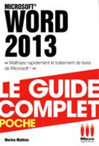 COMPLET POCHE WORD 2013