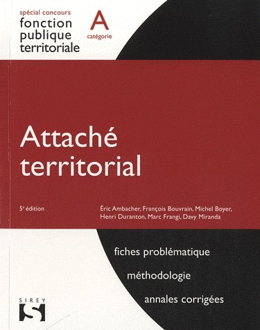 Attaché territorial - Catégorie A - 5e éd.