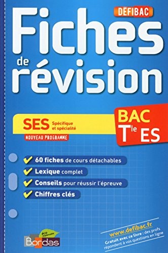 DEFIBAC FICHES SES TLE ES