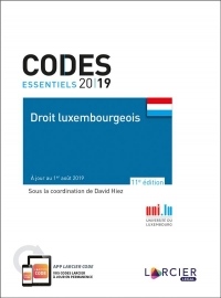 Code essentiel - Droit luxembourgeois 2019: À jour au 1er août 2019