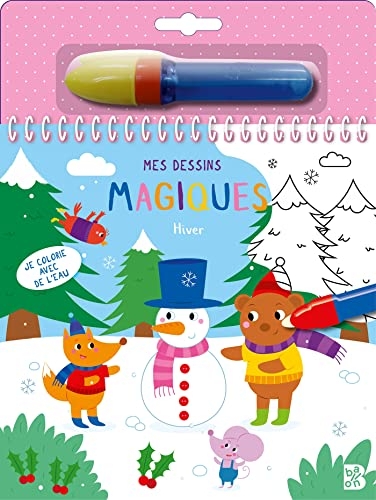 JE COLORIE AVEC DE L EAU HIVER