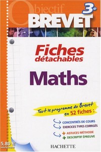 Maths 3e : Fiches détachables