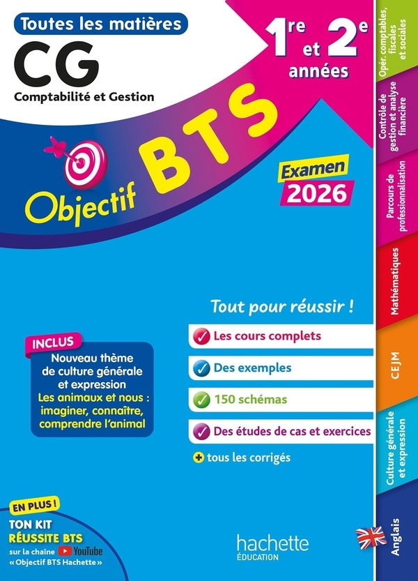 Objectif BTS CG (1re et 2e années) - Toutes les épreuves, examen 2026