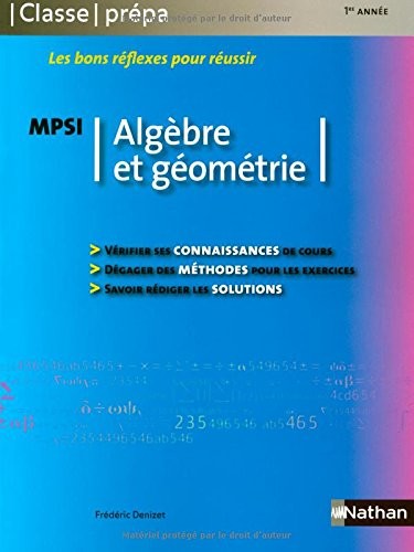 Algèbre et géométrie - MPSI