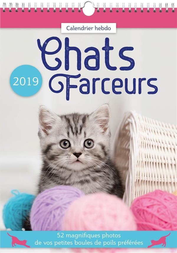 Calendrier hebdo Chats farceurs 2019