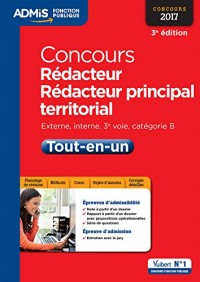 Concours Rédacteur et Rédacteur principal territorial - Catégorie B - Tout-en-un - Concours 2017