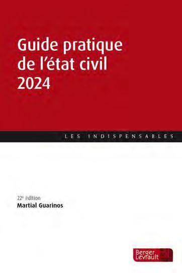 Guide pratique de l'état civil 2024 (22e éd.)