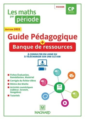 Les Maths par période CP (2022) - Guide pédagogique papier + Banque de ressources à télécharger