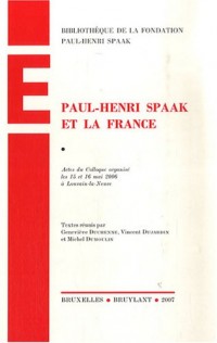 Paul-Henri Spaak et la France