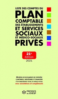 Liste des comptes du plan comptable des établissements et services sociaux et médico-sociaux publics