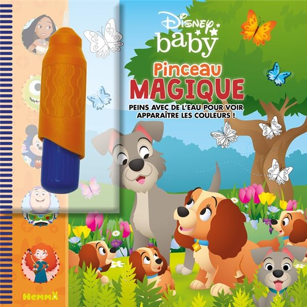 Disney Baby – Pinceau magique – Livre avec pinceau magique – Peinture propre - Dès 3 ans