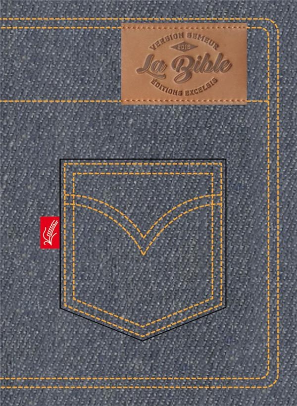 Bible du Semeur 2015, jeans, avec fermeture à glissière