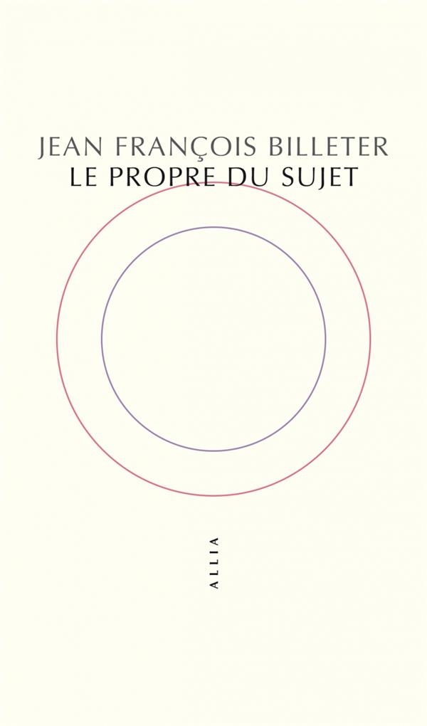 Le Propre du sujet