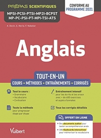 Anglais MPSI - PCSI - PTSI - MP2I - BCPST - MP - PC - PSI - PT - MPI - TSI - ATS - Tout-en-un: Conforme à la réforme 2021 (2021)