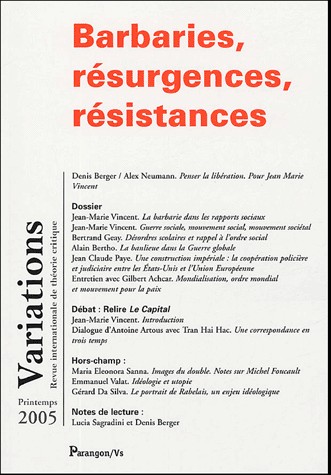 Barbarie, résurgences, résistances