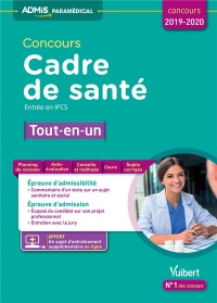 Concours Cadre de santé 2019-2020 - Entrée en IFCS - Tout-en-un