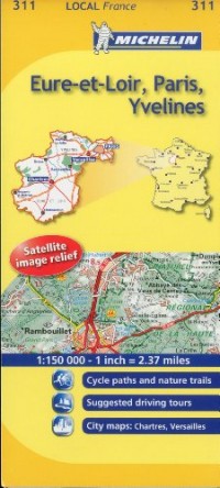 Michelin Map France: Eure-et-loir, Paris, Yvelines 311
