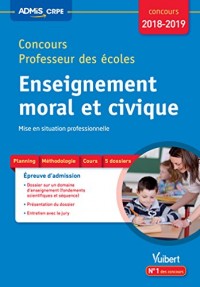 Concours Professeur des écoles - Enseignement moral et civique - Mise en situation professionnelle - Concours CRPE 2018-2019
