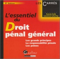 L'essentiel du droit pénal général