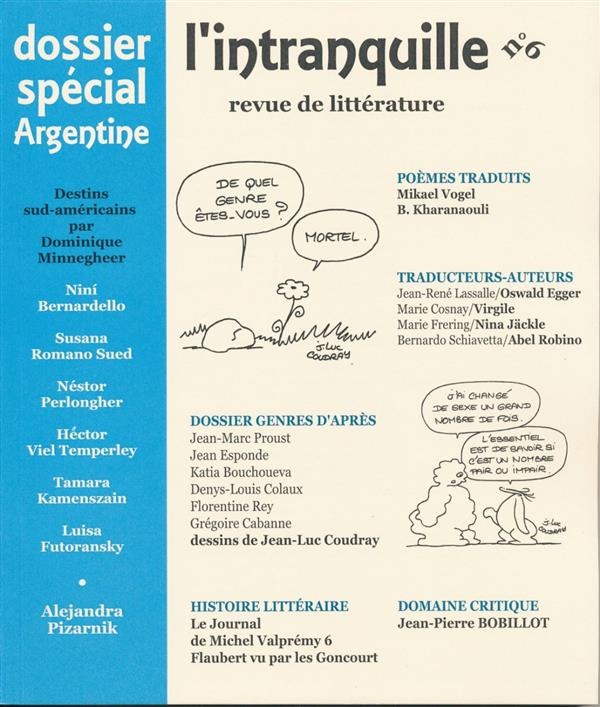 L'Intranquille N  6 Revue de Litterature