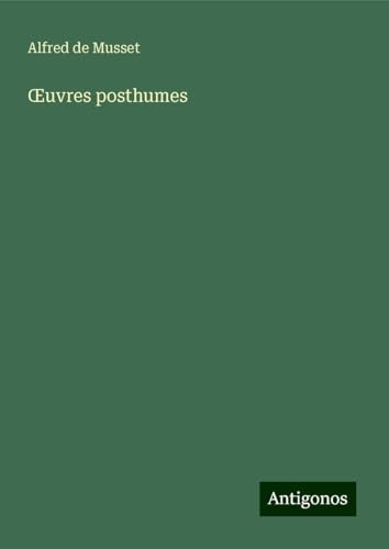 ¿uvres posthumes [9783388655116]