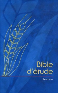 Bible d'étude Semeur, rigide bleu avec épi dessiné