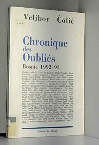Chroniques des oubliés