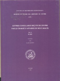 Lettres consulaires reçues de Chypre par le chargé d'affaires du roi à Malte (Vol. 5 Pr 6265)