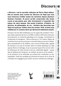 Discours n°14: PMA et bioéthique au crible du bien commun
