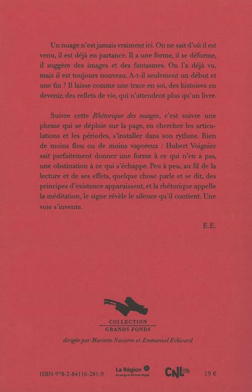 Une rhétorique des nuages