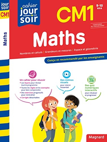 Maths CM1 - Cahier Jour Soir: Conçu et recommandé par les enseignants