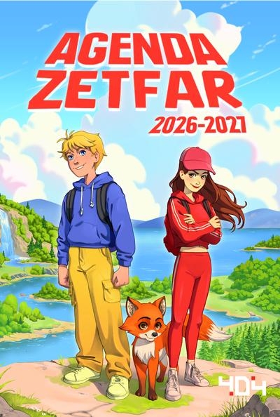 Agenda ZetFar 2026-2027 – Agenda fanfiction jeux vidéo – Agenda jeu vidéo – Rentrée scolaire 2026-2027 – Youtuber ZetFar – Dans l'univers de Fortnite