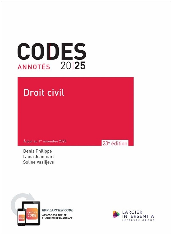 Code annoté -Droit civil 2025 - À jour au 1er novembre 2025