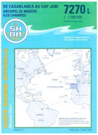 Carte marine : De Casablanca au Cap Jubi