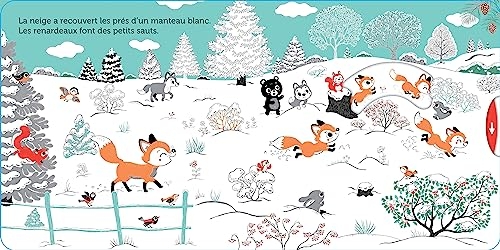 Promenade dans la neige - livre d'éveil animé, pour les bébés dès 6 mois