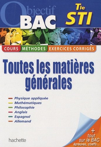 Toutes les matières générales Tle STI