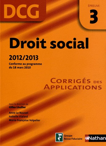 DROIT SOCIAL EPREUVE 3 DCG