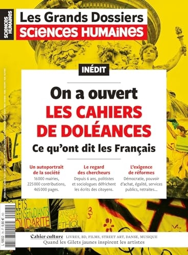 Sciences Humaines GD N°78 : On a ouvert les cahiers de doléances - Mars-Avril-Mai 2025