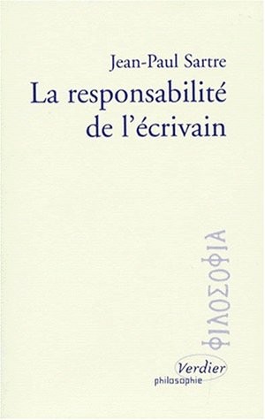 La Responsabilité de l'écrivain [9782864322986]