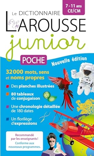 Le dictionnaire Larousse Junior poche - 7/11 ans - CE/CM