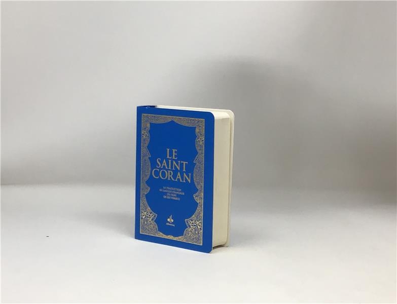 Saint Coran FranCais souple - Poche - Bleu ciel