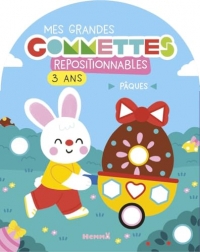 Mes grandes gommettes - Pâques - livre de gommettes repositionnables - 3 ans - livre activités - gommettes