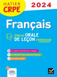 Français - CRPE 2024-2025 - Epreuve orale d'admission