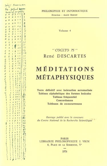 Cogito, tome 75. Méditations métaphysiques