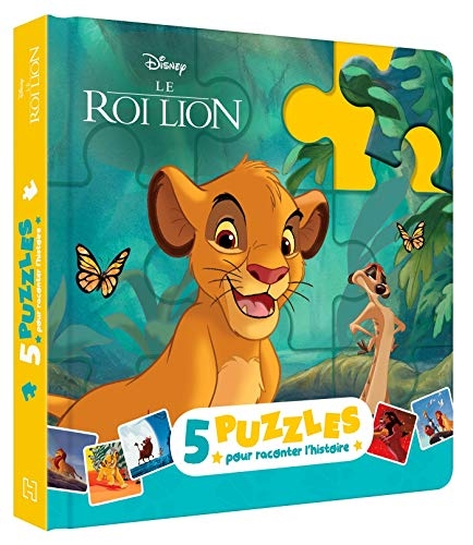 LE ROI LION - Mon Petit Livre Puzzle - 5 puzzles 9 pièces - Disney