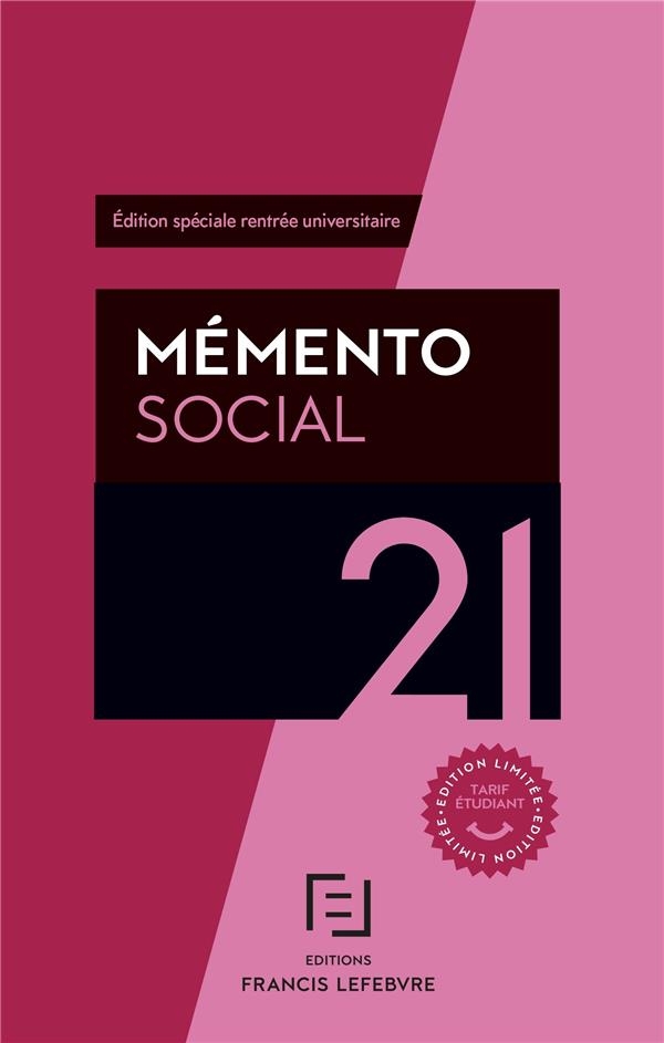 Mémento SOCIAL ETUDIANTS 2021
