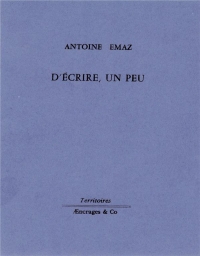 D'écrire, un peu