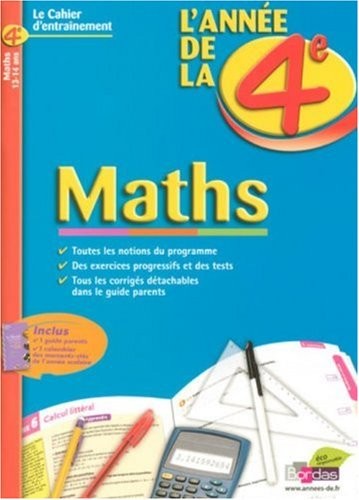 Maths : L'année de la 4e